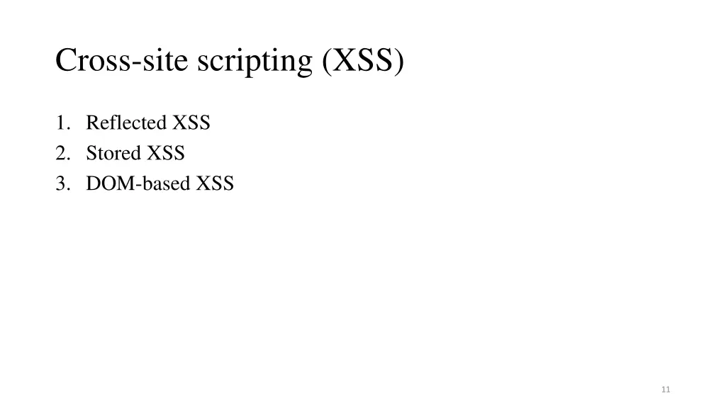 cross site scripting xss