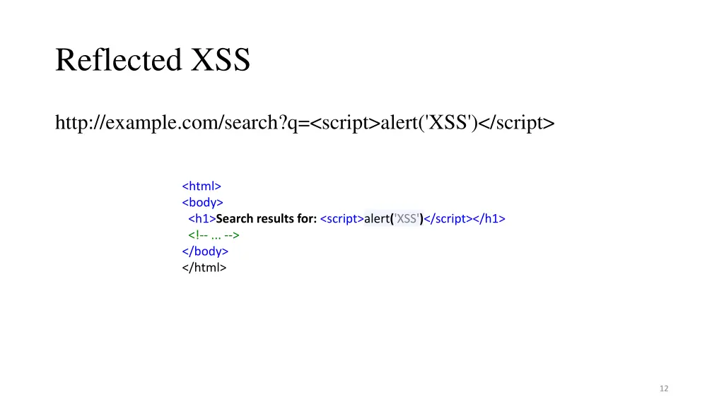 reflected xss