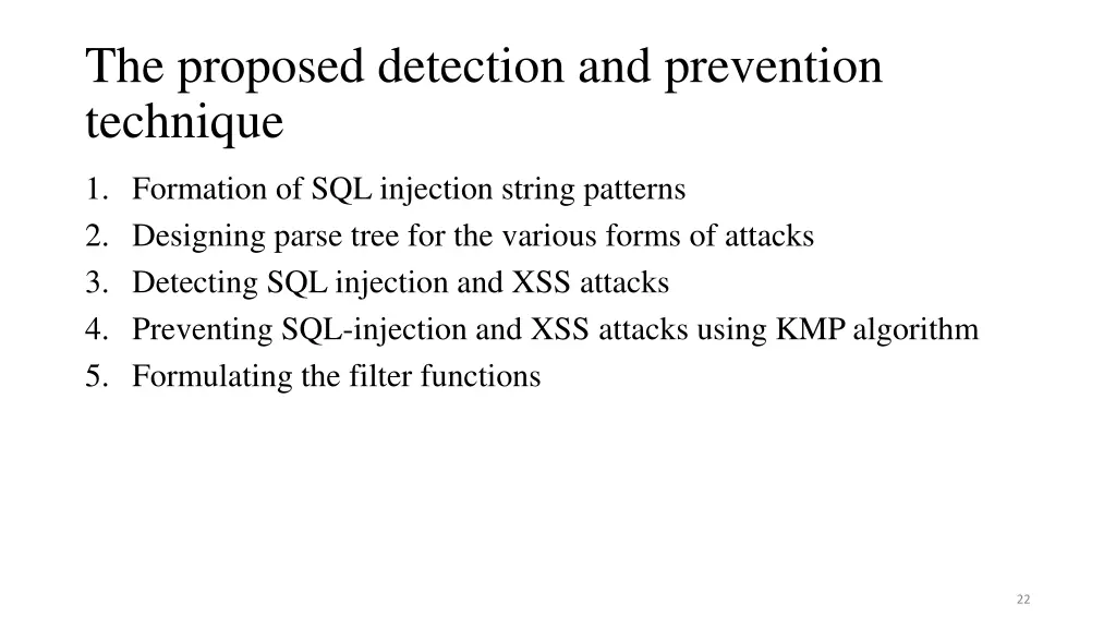 the proposed detection and prevention technique