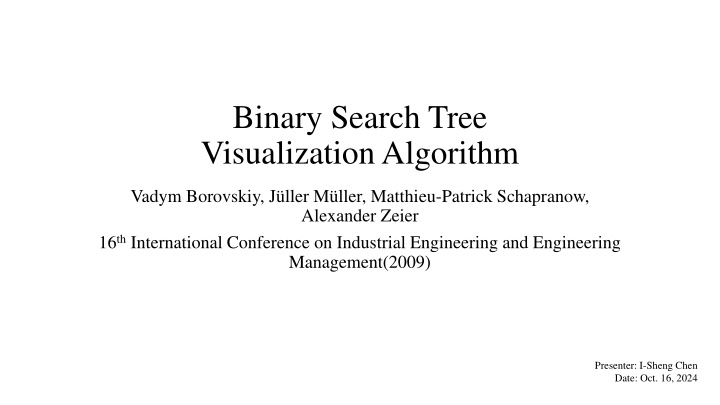 binary search tree visualization algorithm
