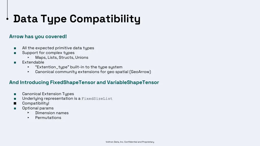 data type compatibility