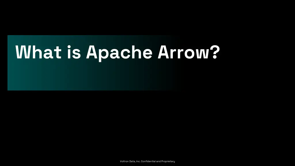 what is apache arrow