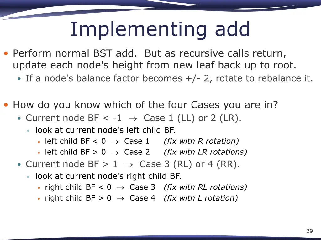 implementing add