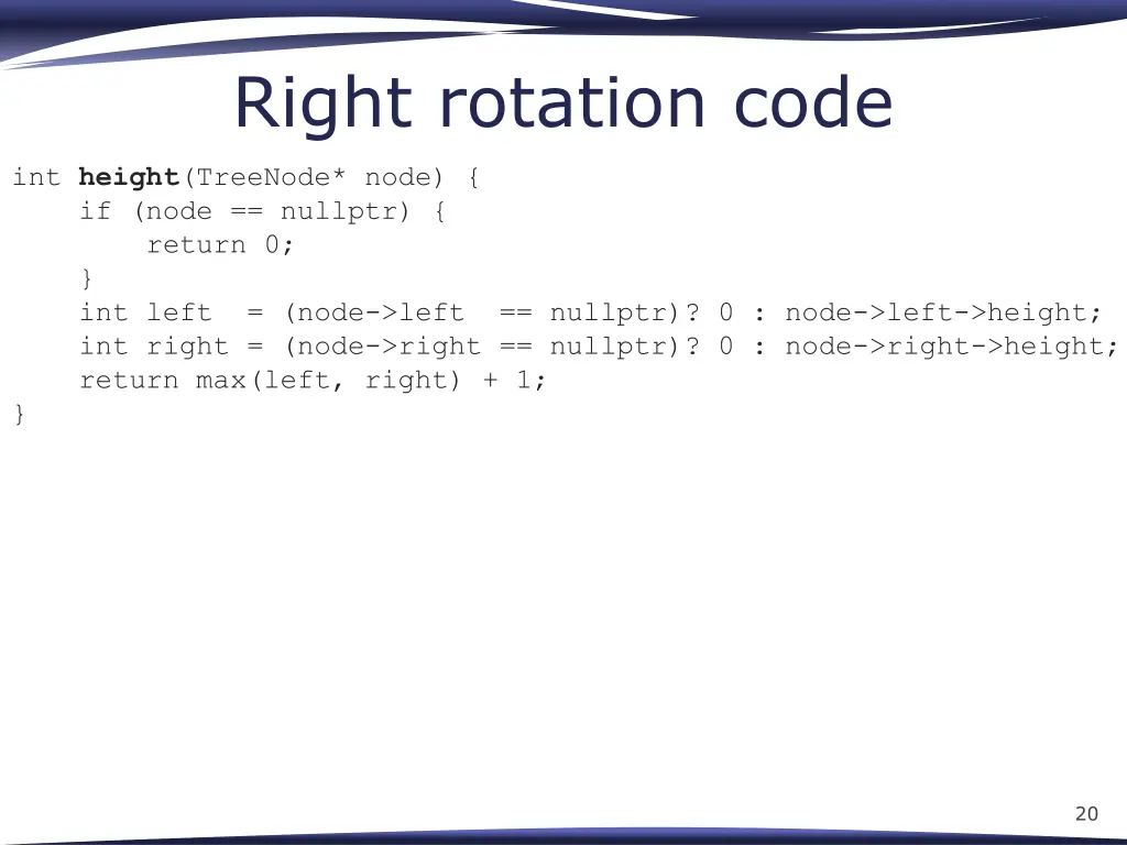right rotation code 1
