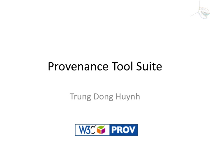 provenance tool suite
