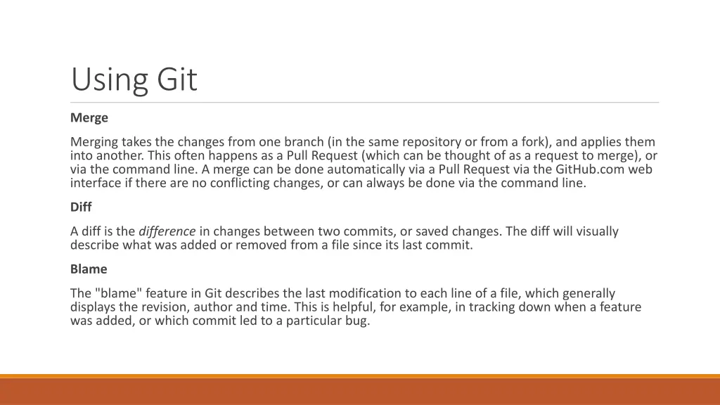 using git 3