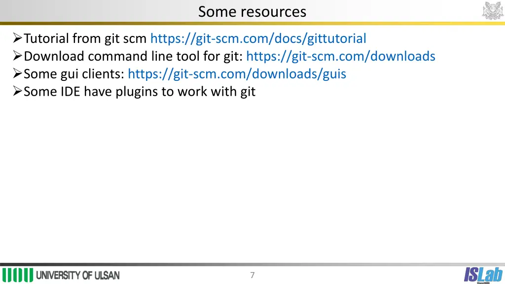 some resources