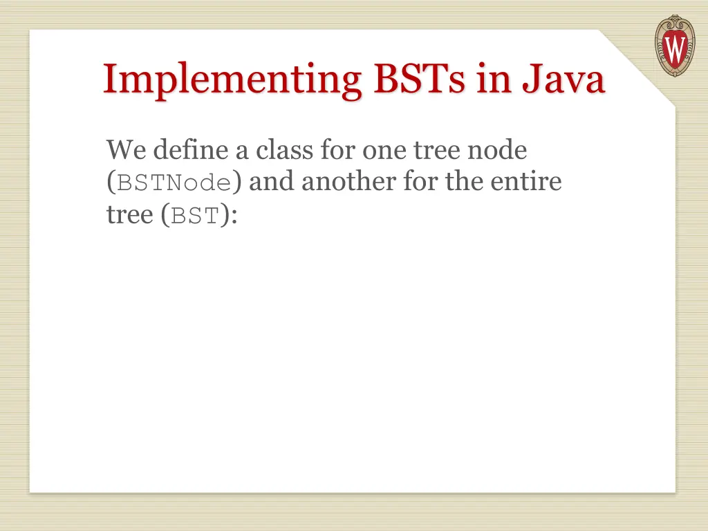 implementing bsts in java
