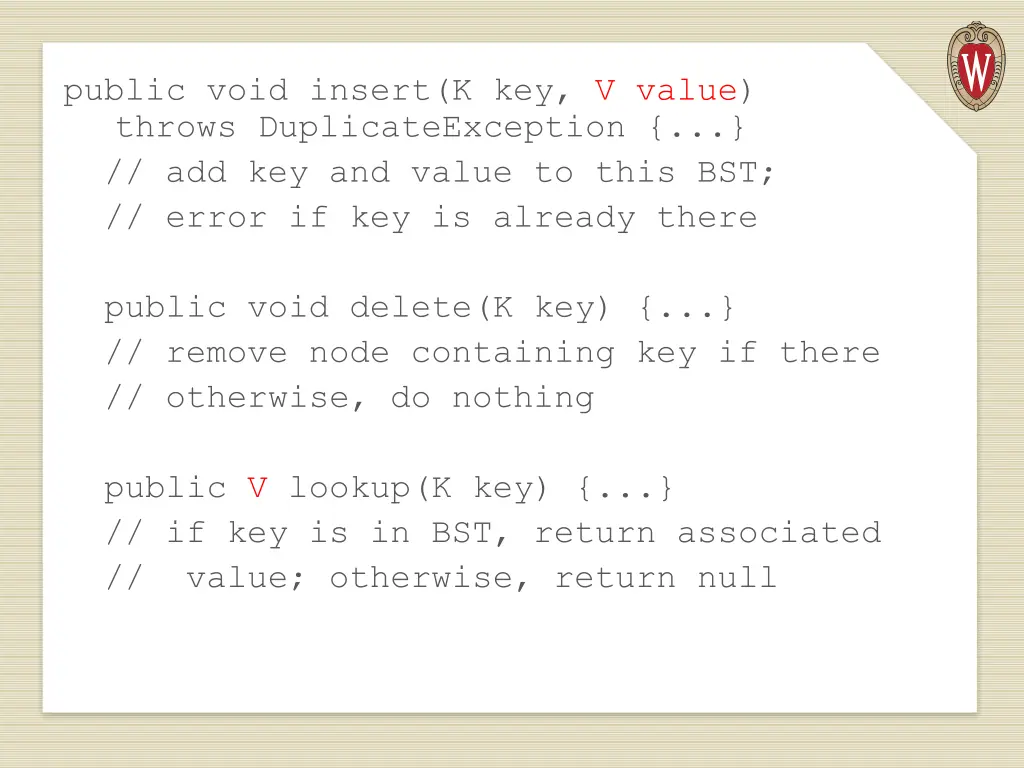 public void insert k key v value throws
