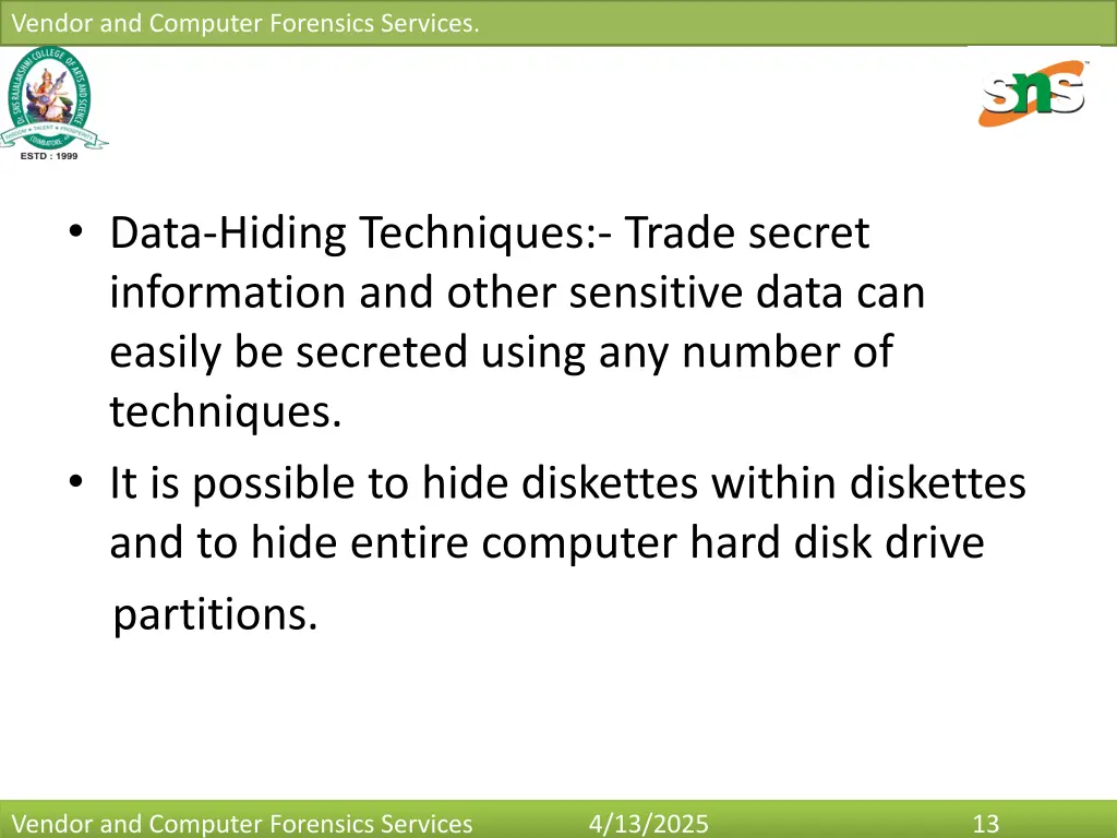 vendor and computer forensics services 12