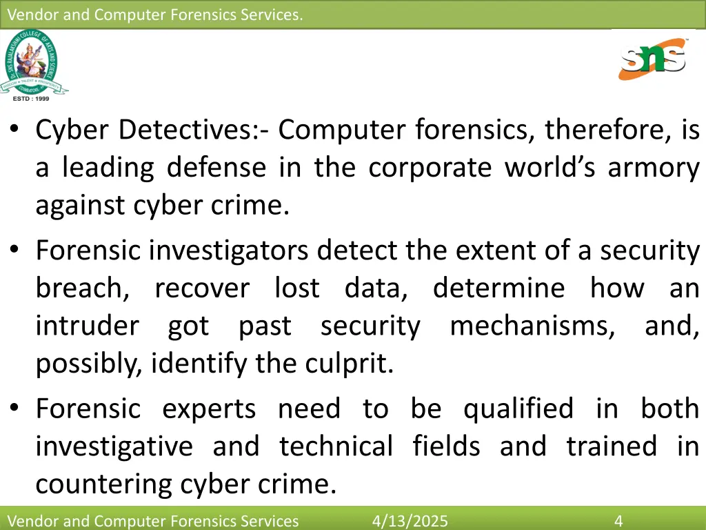 vendor and computer forensics services 3
