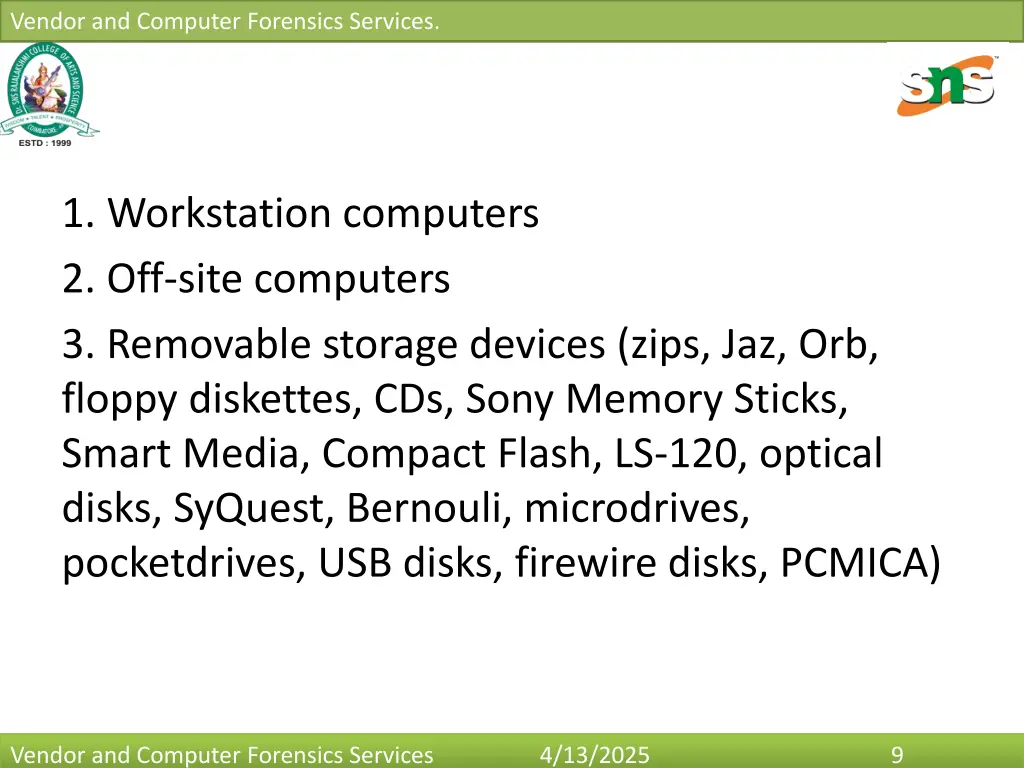vendor and computer forensics services 8