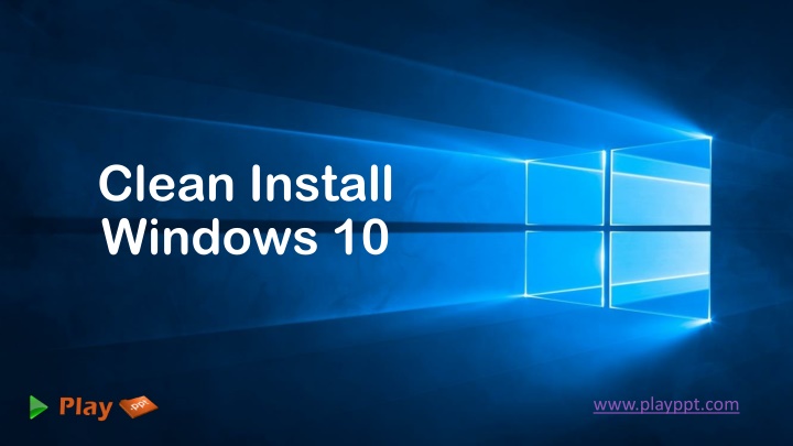 clean install windows 10