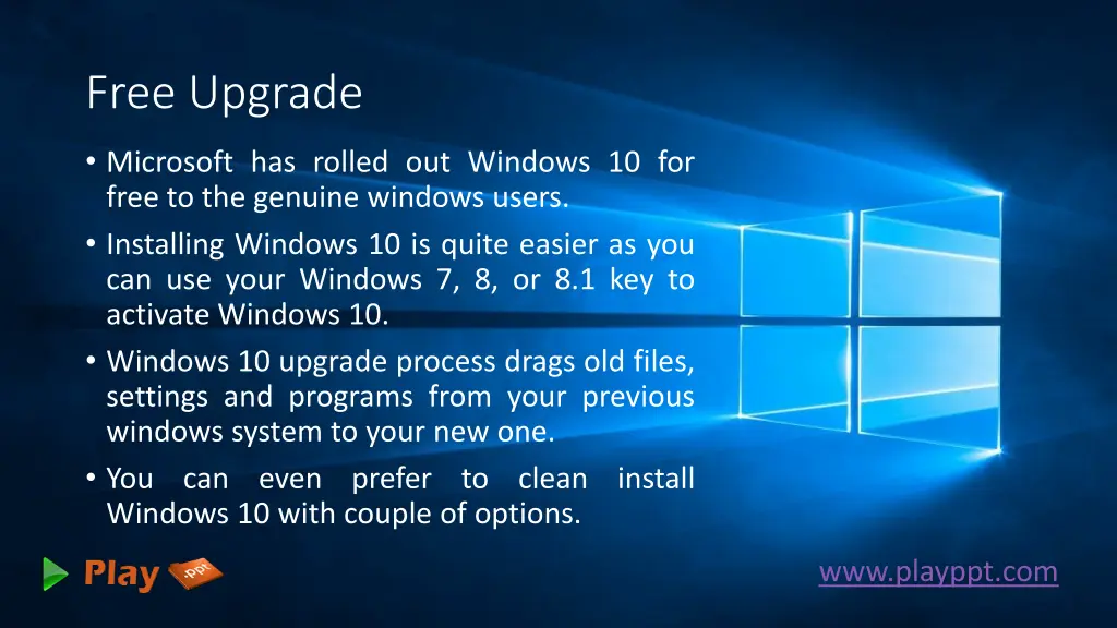free upgrade