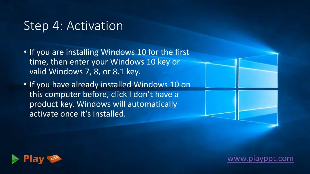 step 4 activation