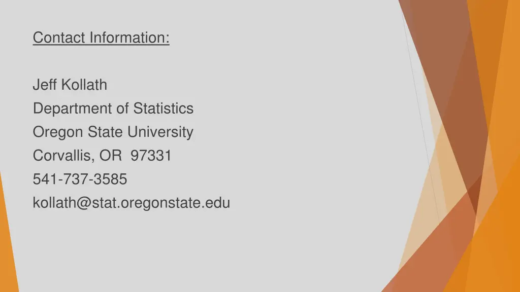 contact information