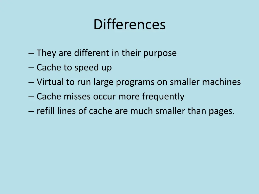 differences