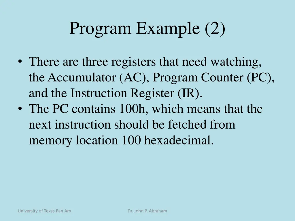 program example 2