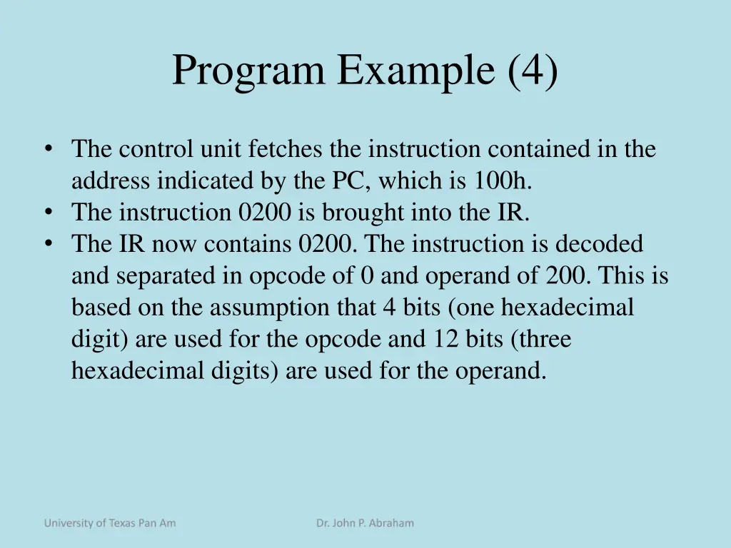program example 4