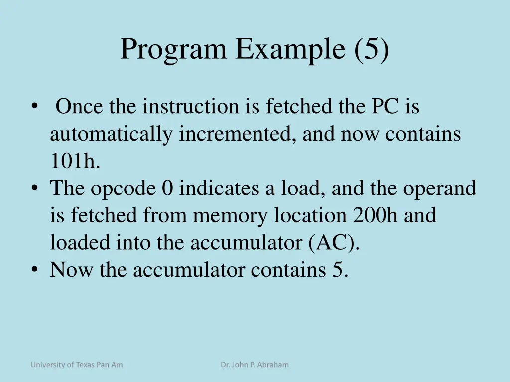 program example 5