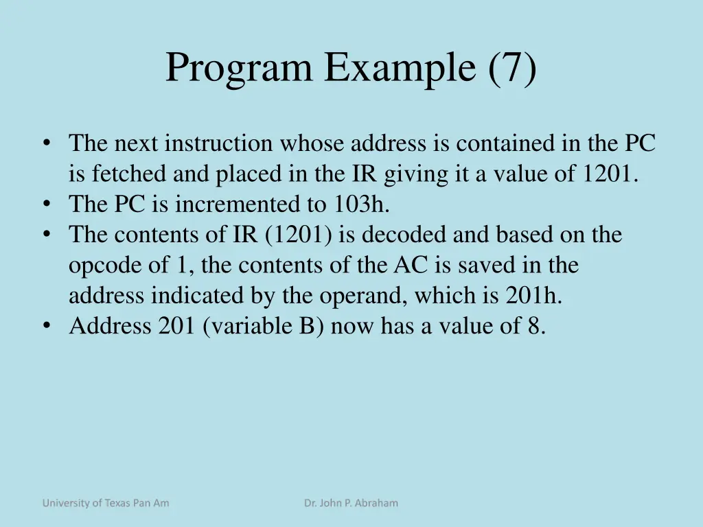 program example 7
