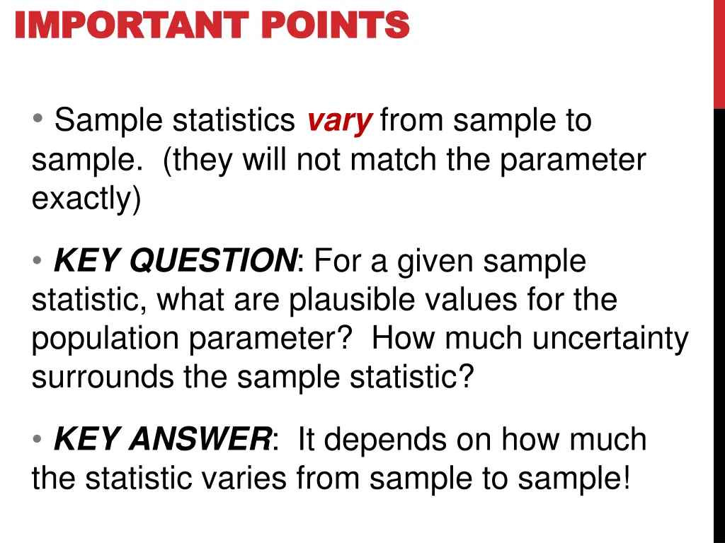 important points important points