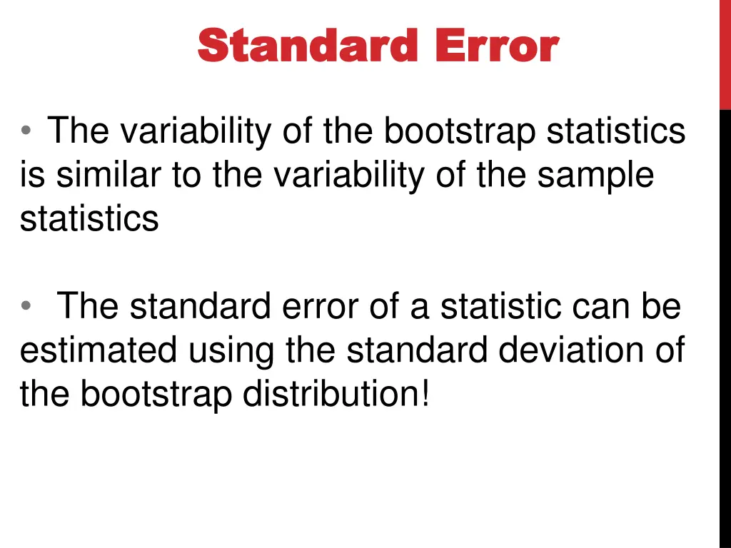 standard error standard error