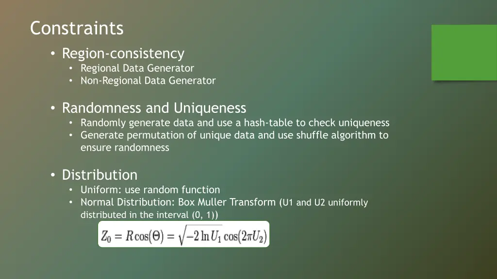 constraints