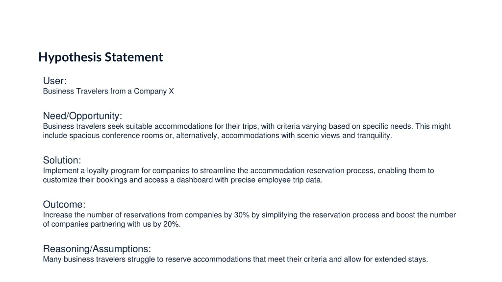hypothesis statement