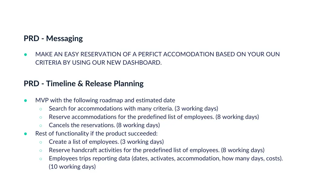 prd messaging