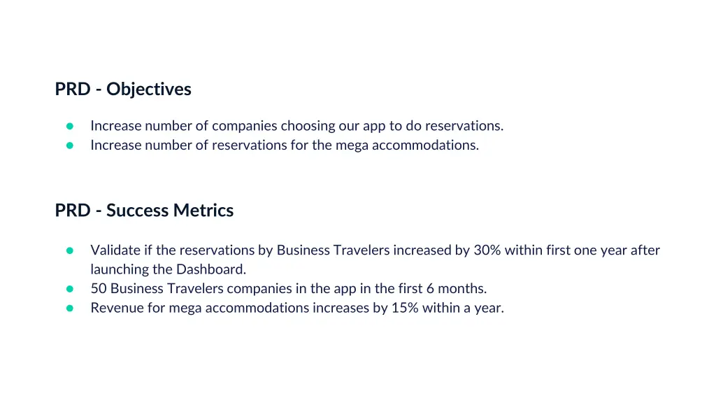 prd objectives