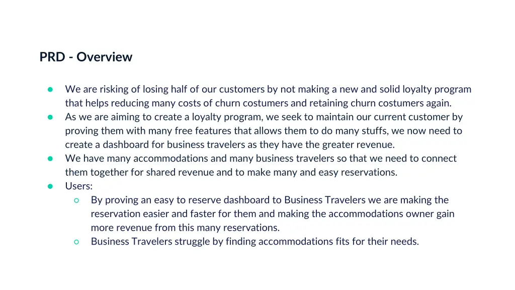prd overview