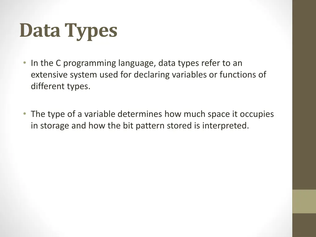 data types