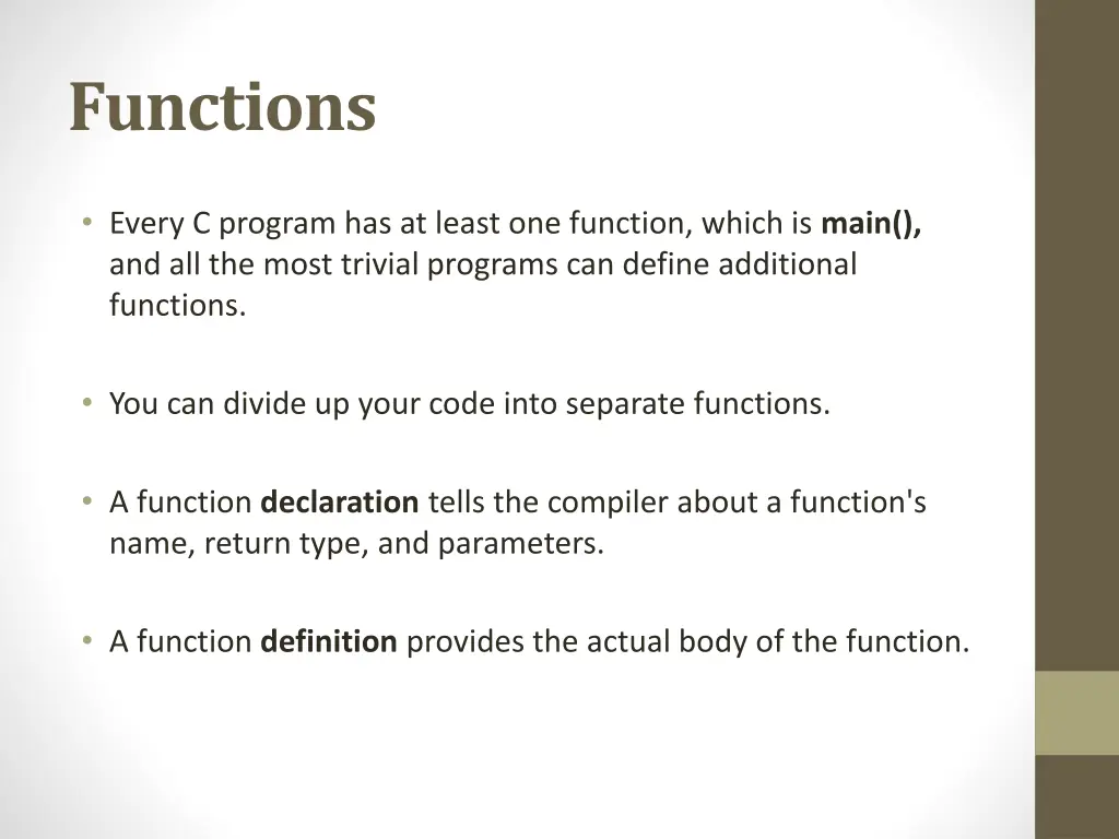 functions