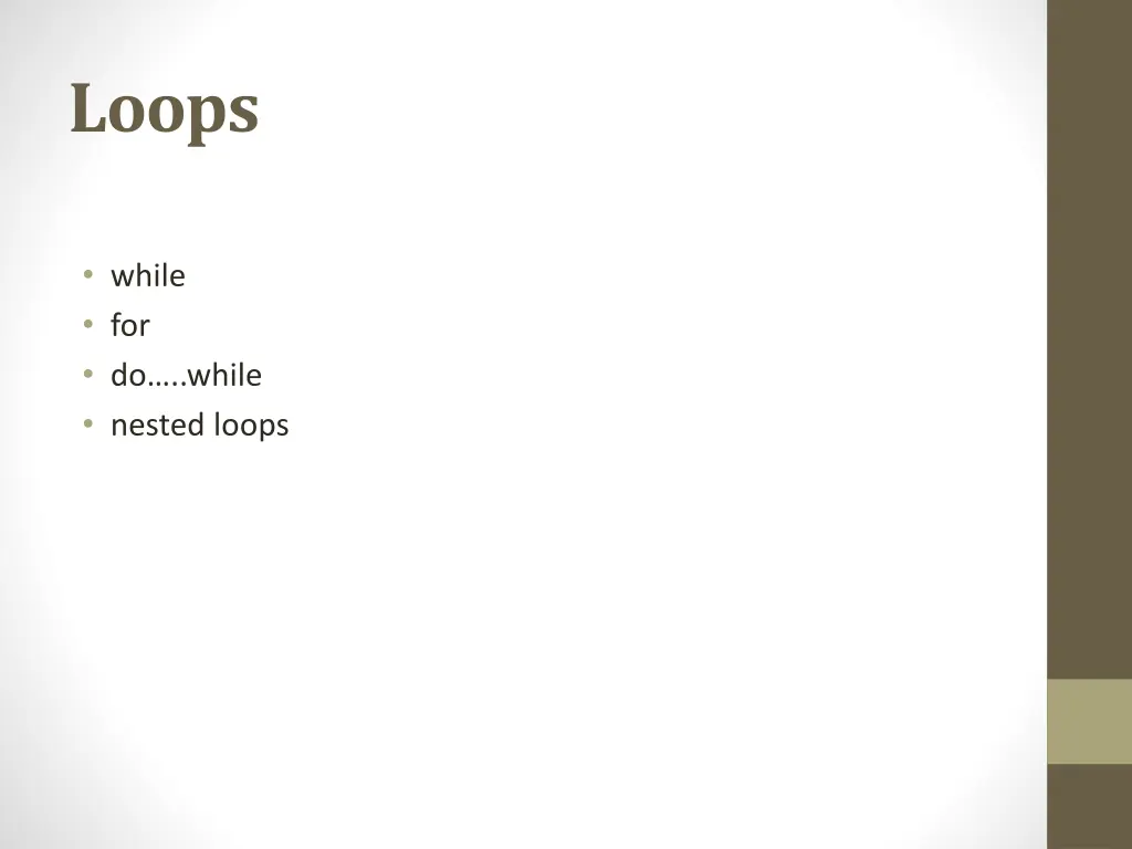 loops
