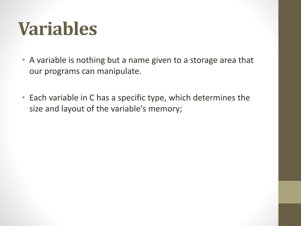 variables