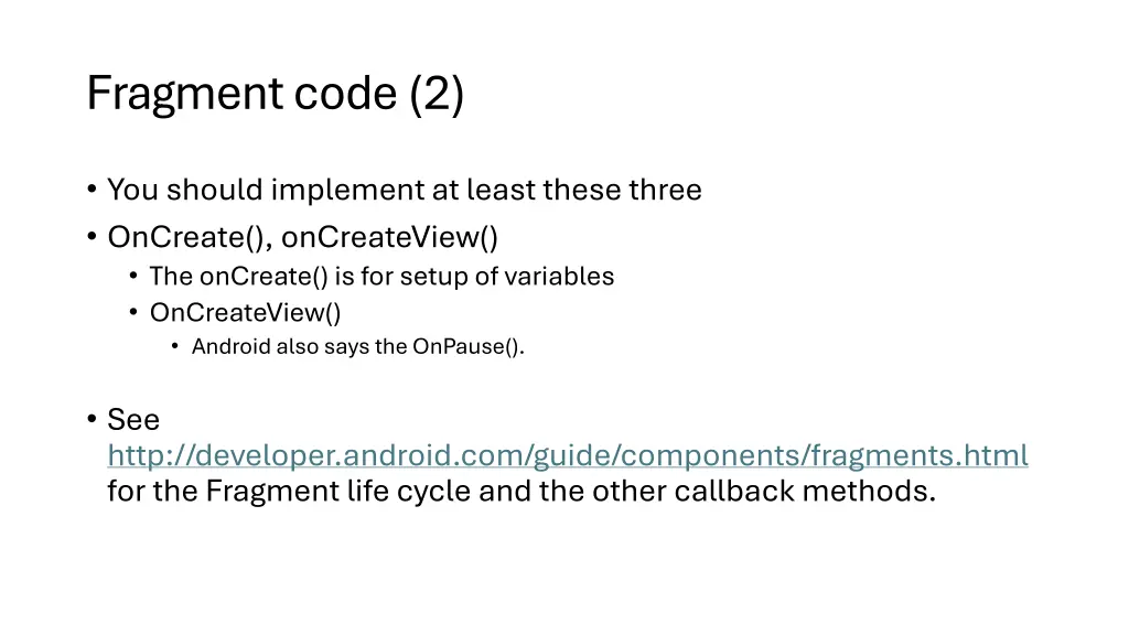 fragment code 2