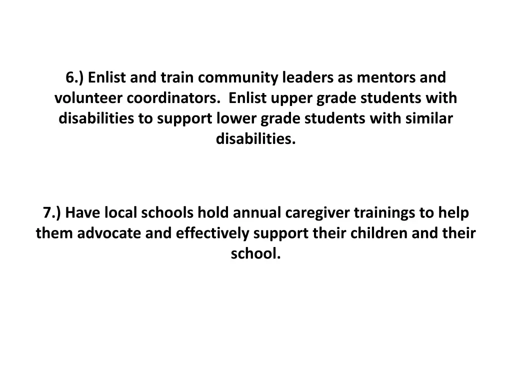 6 enlist and train community leaders as mentors