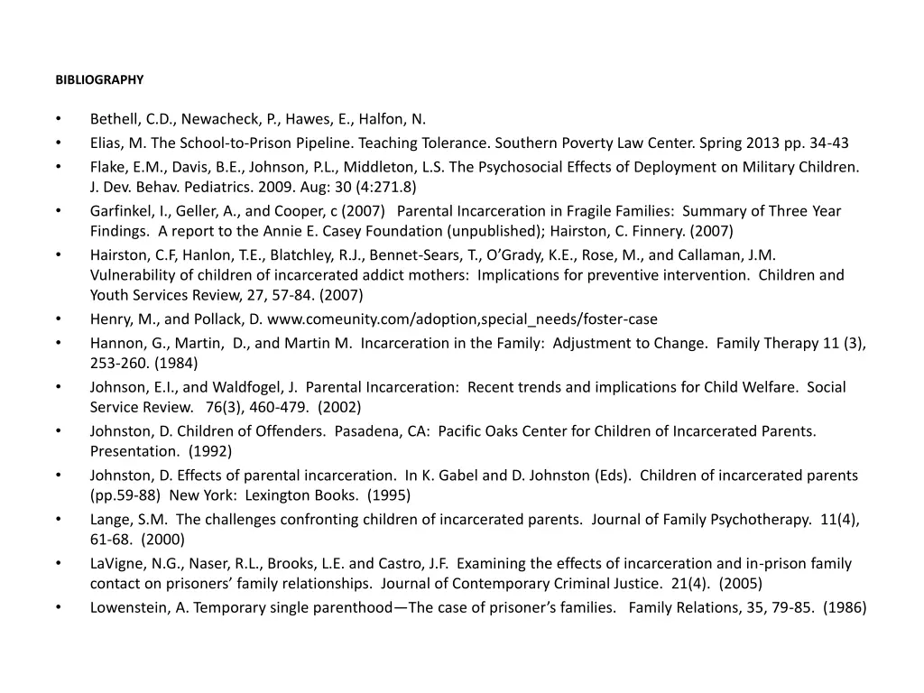 bibliography