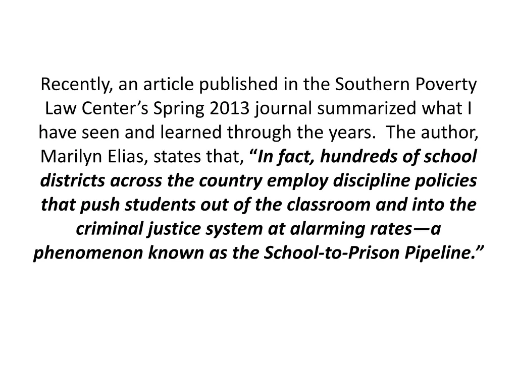 recently an article published in the southern
