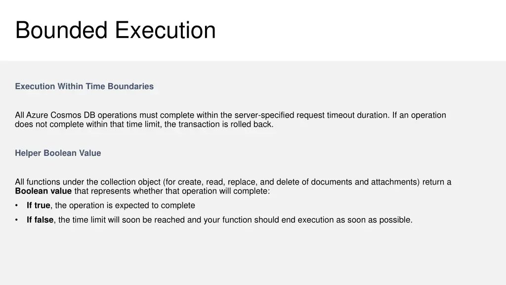 bounded execution