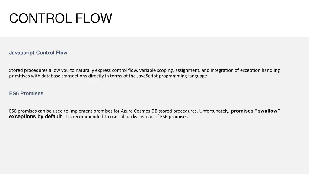 control flow