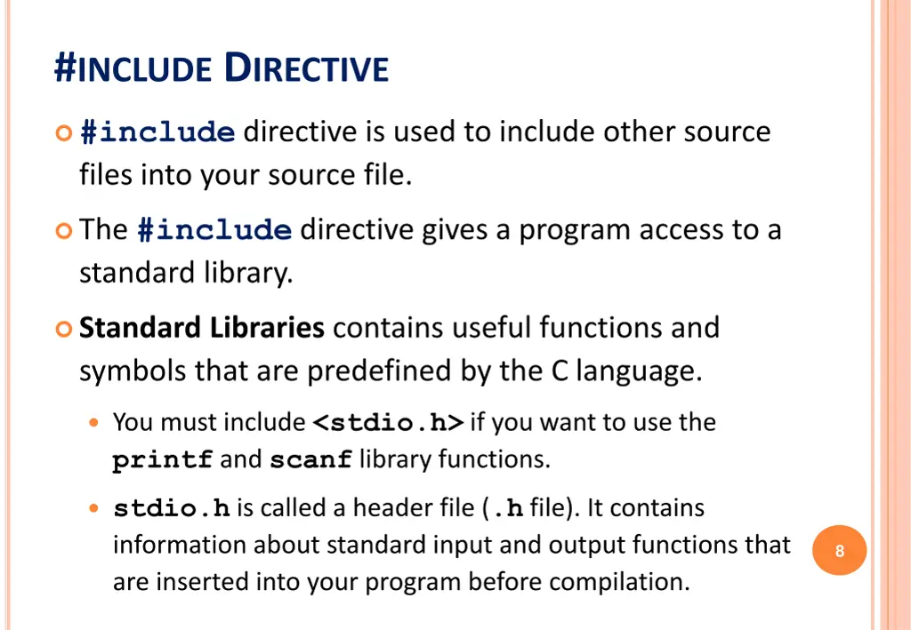 include d irective