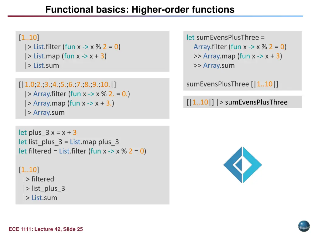 functional basics higher order functions
