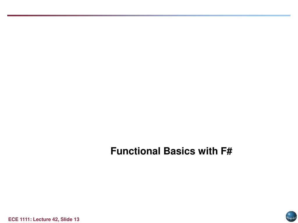 functional basics with f