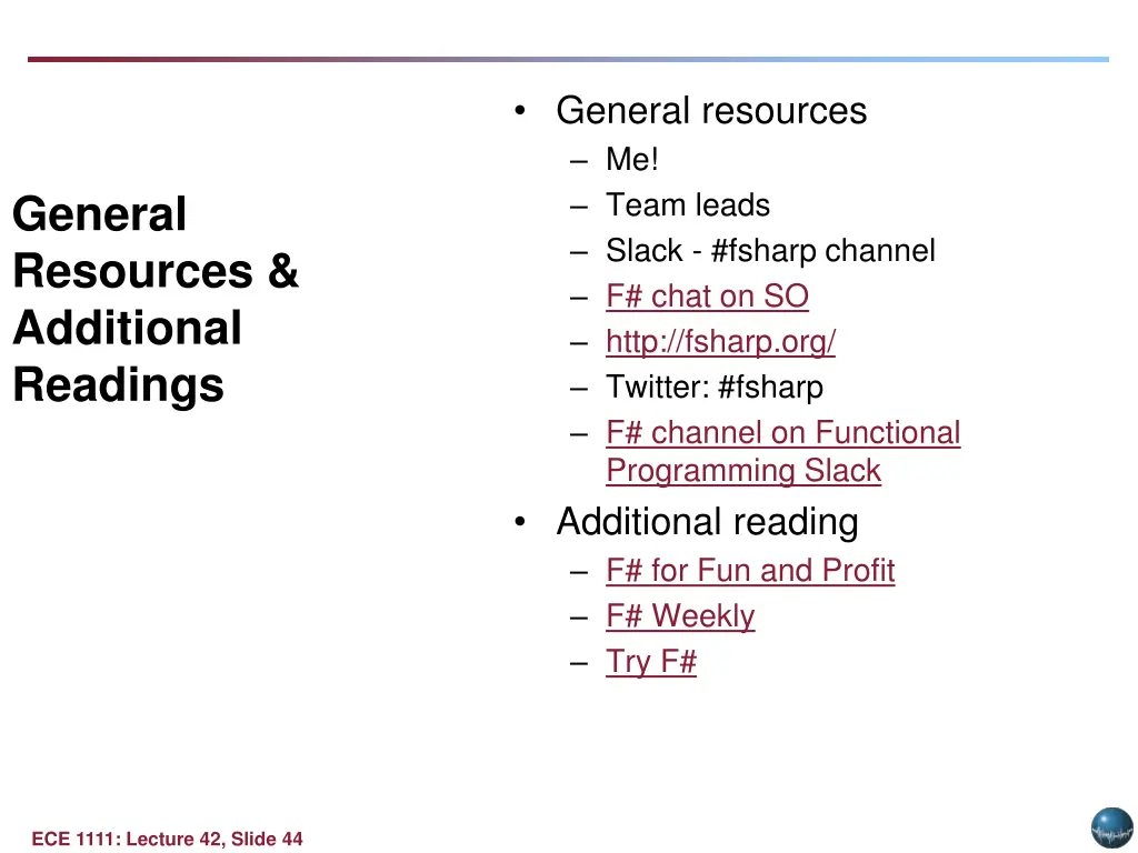 general resources me team leads slack fsharp