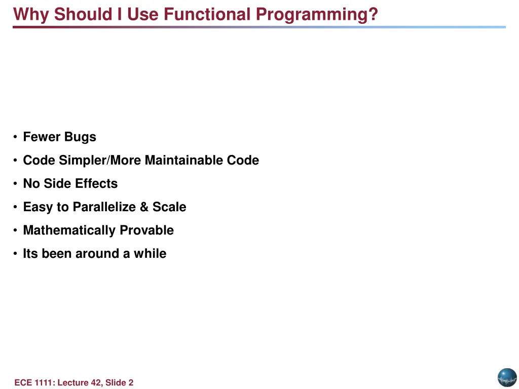 why should i use functional programming
