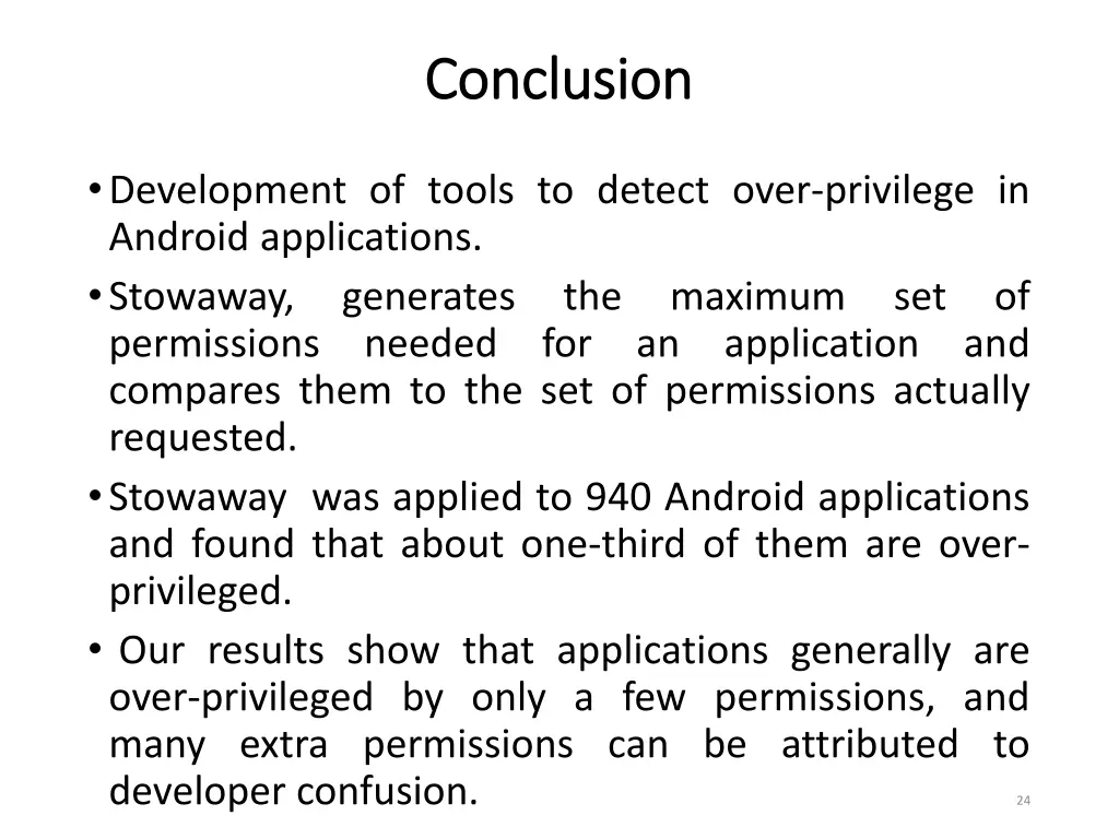 c conclusion onclusion