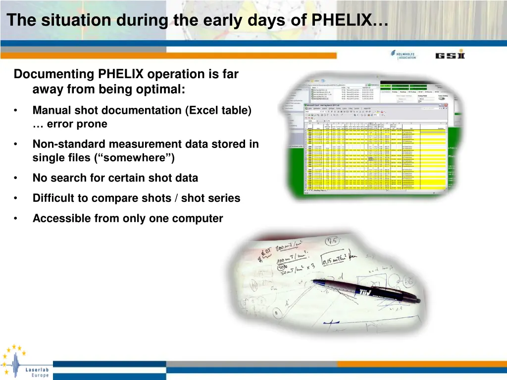 the situation during the early days of phelix