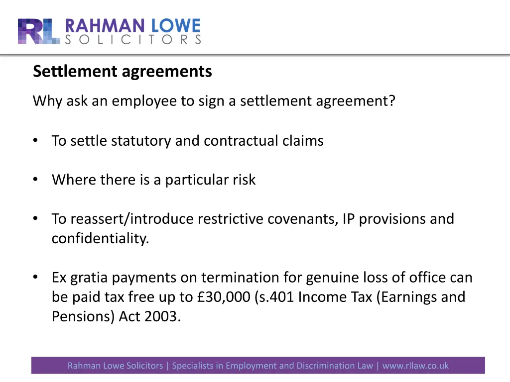 settlement agreements
